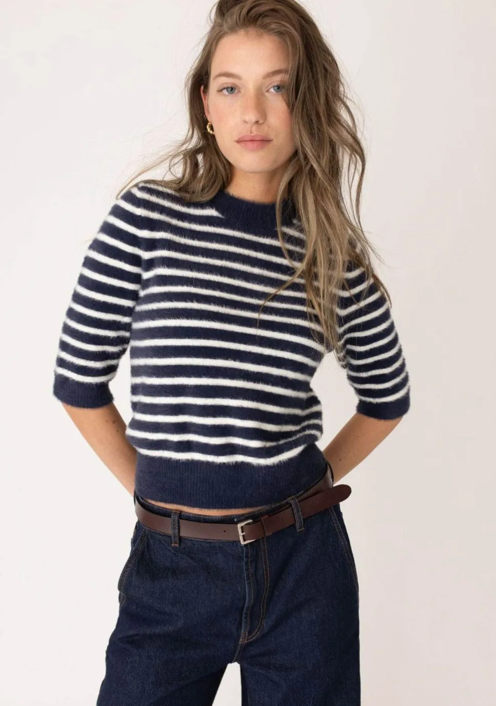 ANNA BLUE TRUI KORTE MOUW